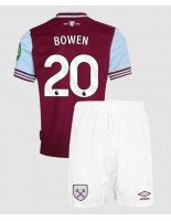 Otroške Nogometnih dresov West Ham United Jarrod Bowen #20 Domači 2024-25 Kratki rokavi (+ hlače)